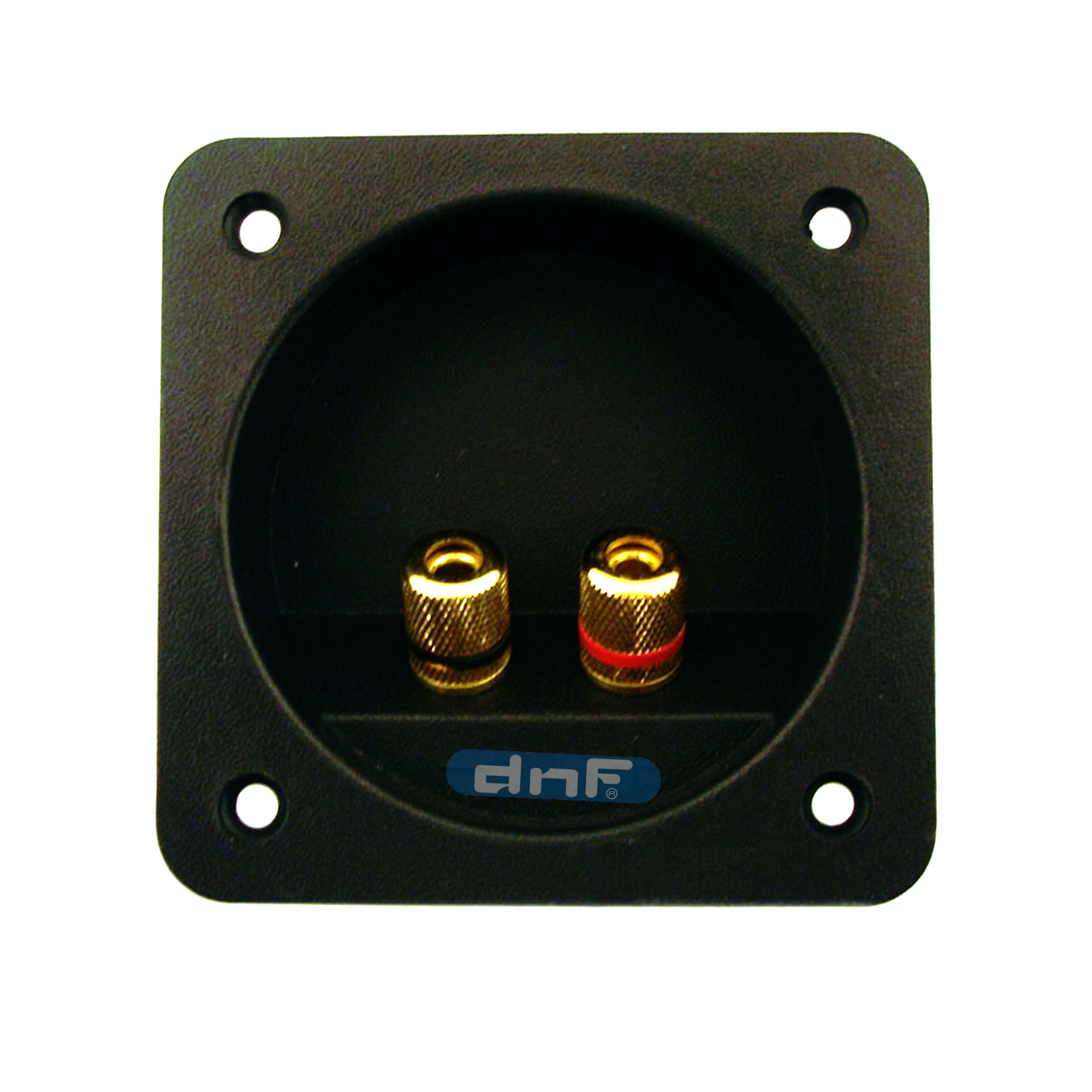 2 PACK SPEAKER BOX TERMINAL SQUARE TWIST CUP CONNECTOR SUBWOOFER ENCLOSURE WIRE