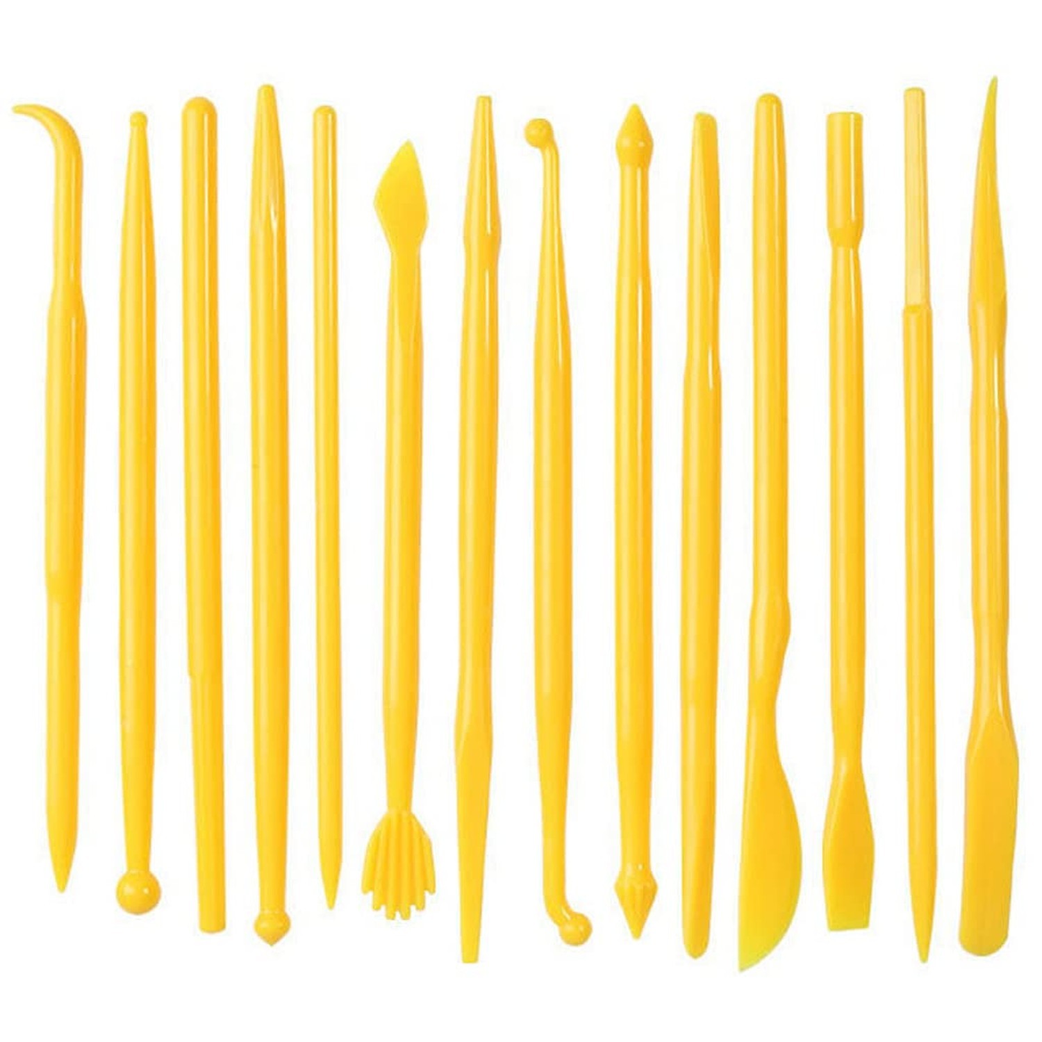 Clay Tools, 14-Piece DIY Plastic Polymer Carving Set Clay Kit Pottery Modelin...