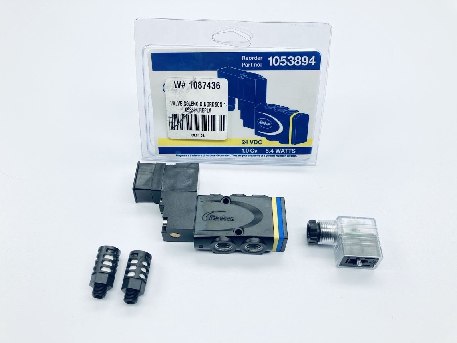 NORDSON 1053894 Saturn Solenoid Valve 4-way 24vdc