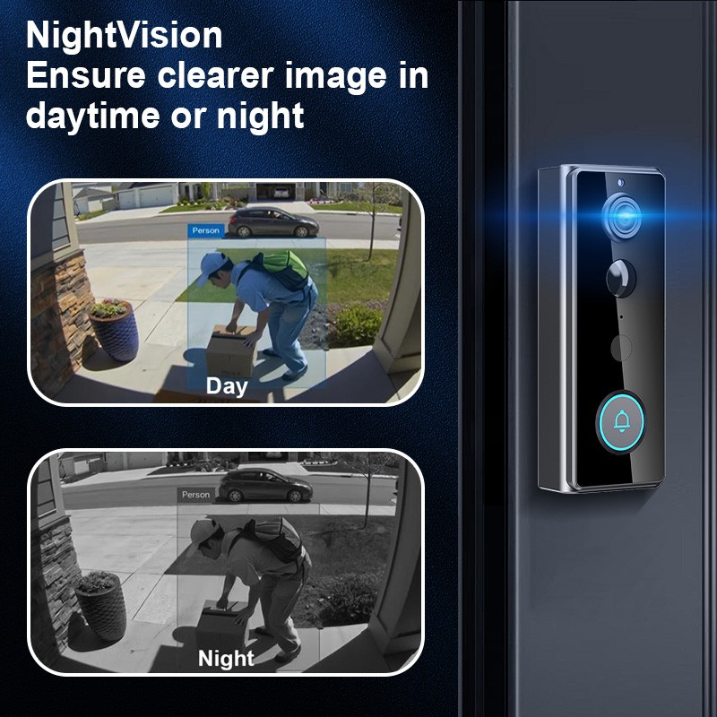 Wireless Smart Camera Doorbell Door Bell Phone Intercom Security WiFi Ring APP