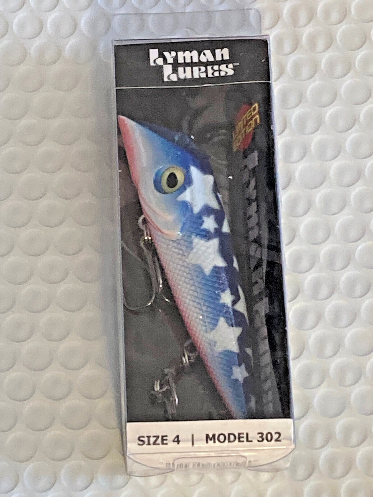 Lyman Lure ~ Size 4; Model 302 US Limited Edition "USA Themed" Lure   ~Composite