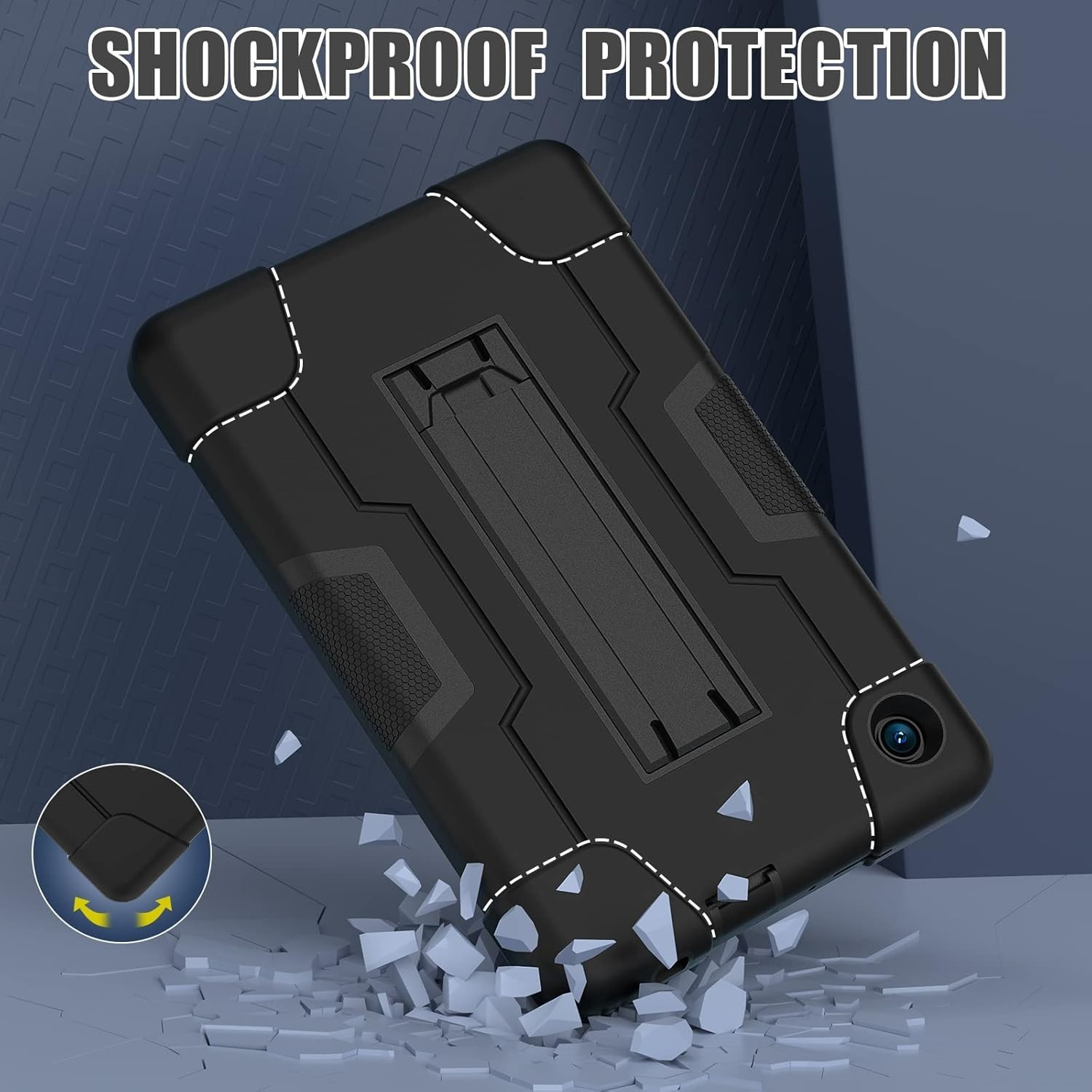 Case For TCL TAB 8 LE 8 inch Tablet Shockproof EVA Foam Cover + Screen Protector