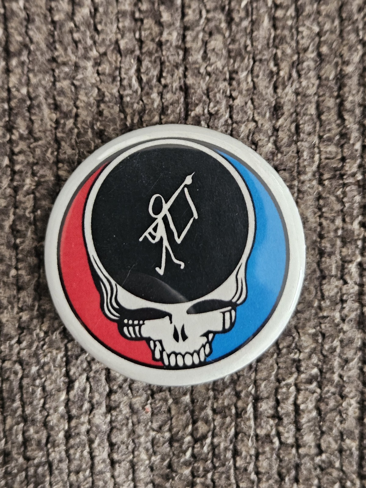 Grateful Dead Sturgill Simpson Collectible SYF Button Pin Stick Figure Icon RARE