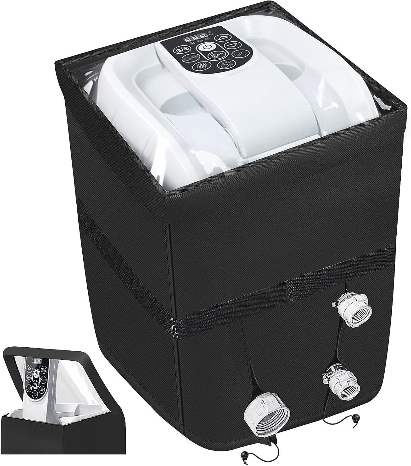 Hot Tub Spa Heater 13''W x 13''D x 21''H, Black