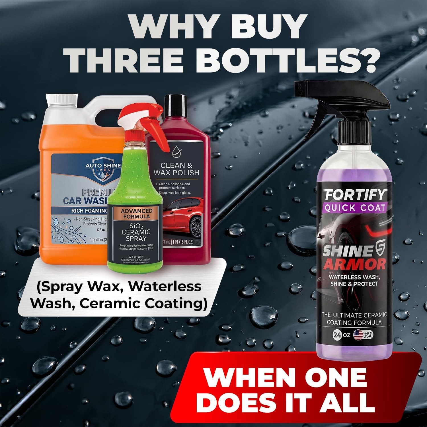 Ceramic Coating Spray - Clean, Glossy, Protected Paint in 15 Minutes Flat | 1...