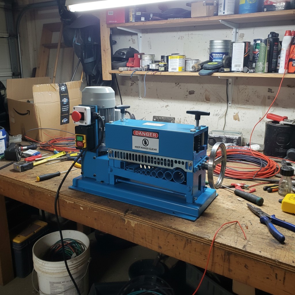 Automatic Electric Wire Stripper for Copper Recycling - 370W Power, Easy to Use