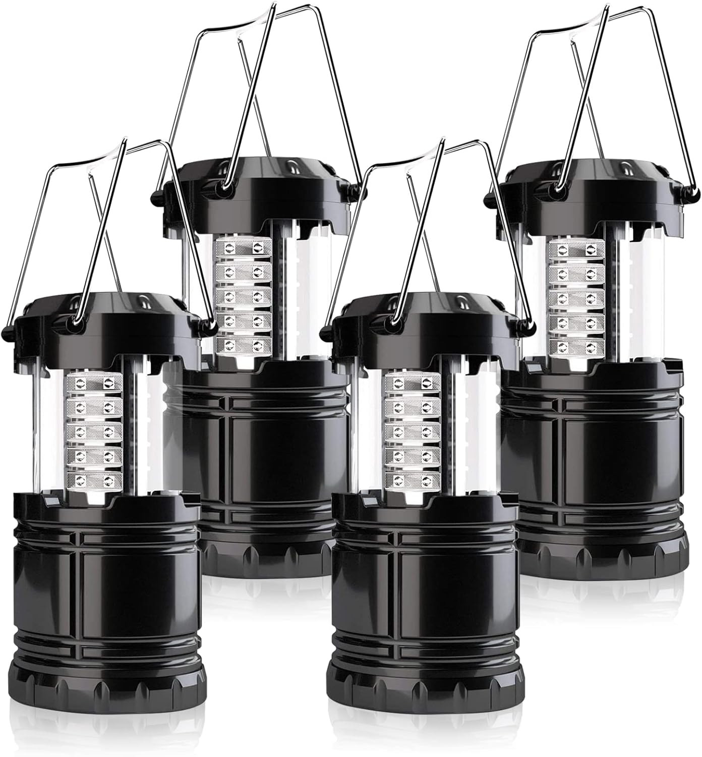 Adjustable Brightness LED Camping Lanterns 4 Pack Waterproof