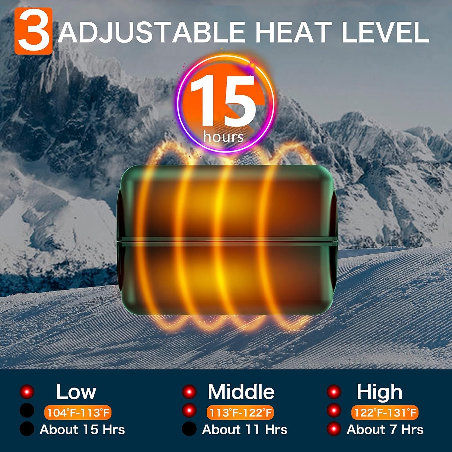 2024 Upgrade Split-Magnetic Hand Warmers - 3 Heating Levels for All Activities