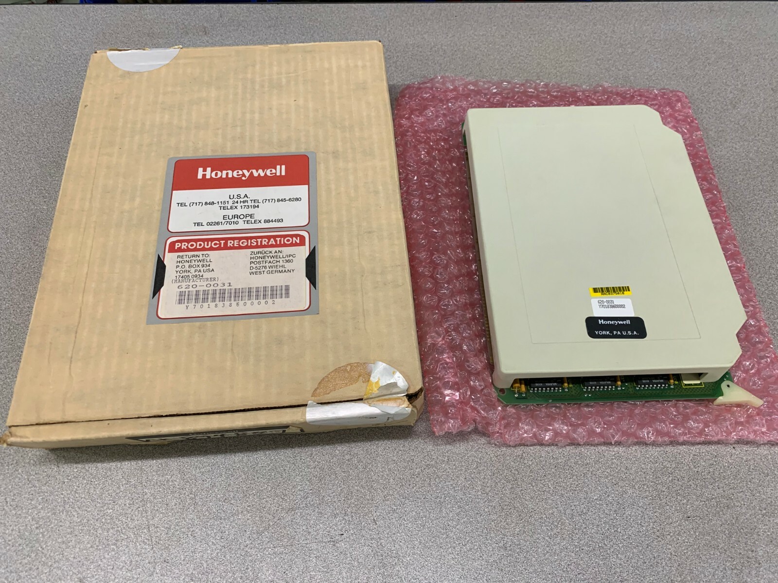 NEW IN BOX HONEYWELL REGISTER MODULE 620-0031