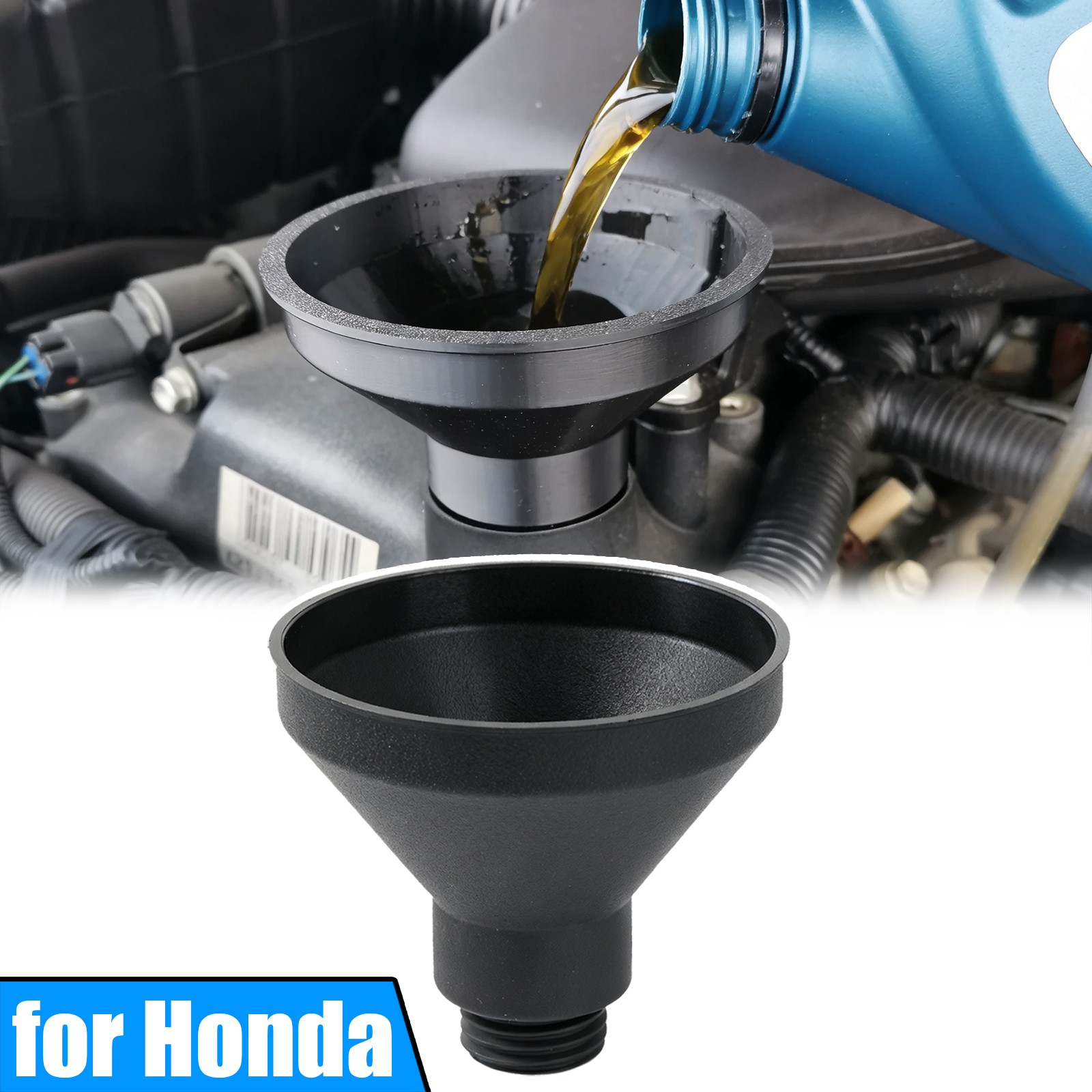 Spill-Proof Engine Oil Funnel Filler for Honda Civic CR-V Accord Fit Jade City