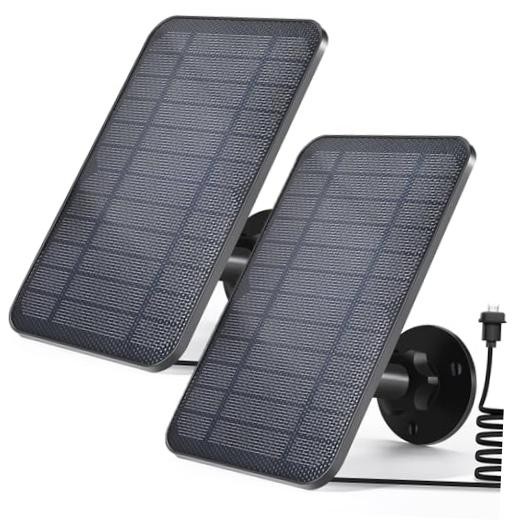 Solar Panel for Blink Camera, For Blink Outdoor 3rd Gen / XT / XT2 (2 pack)