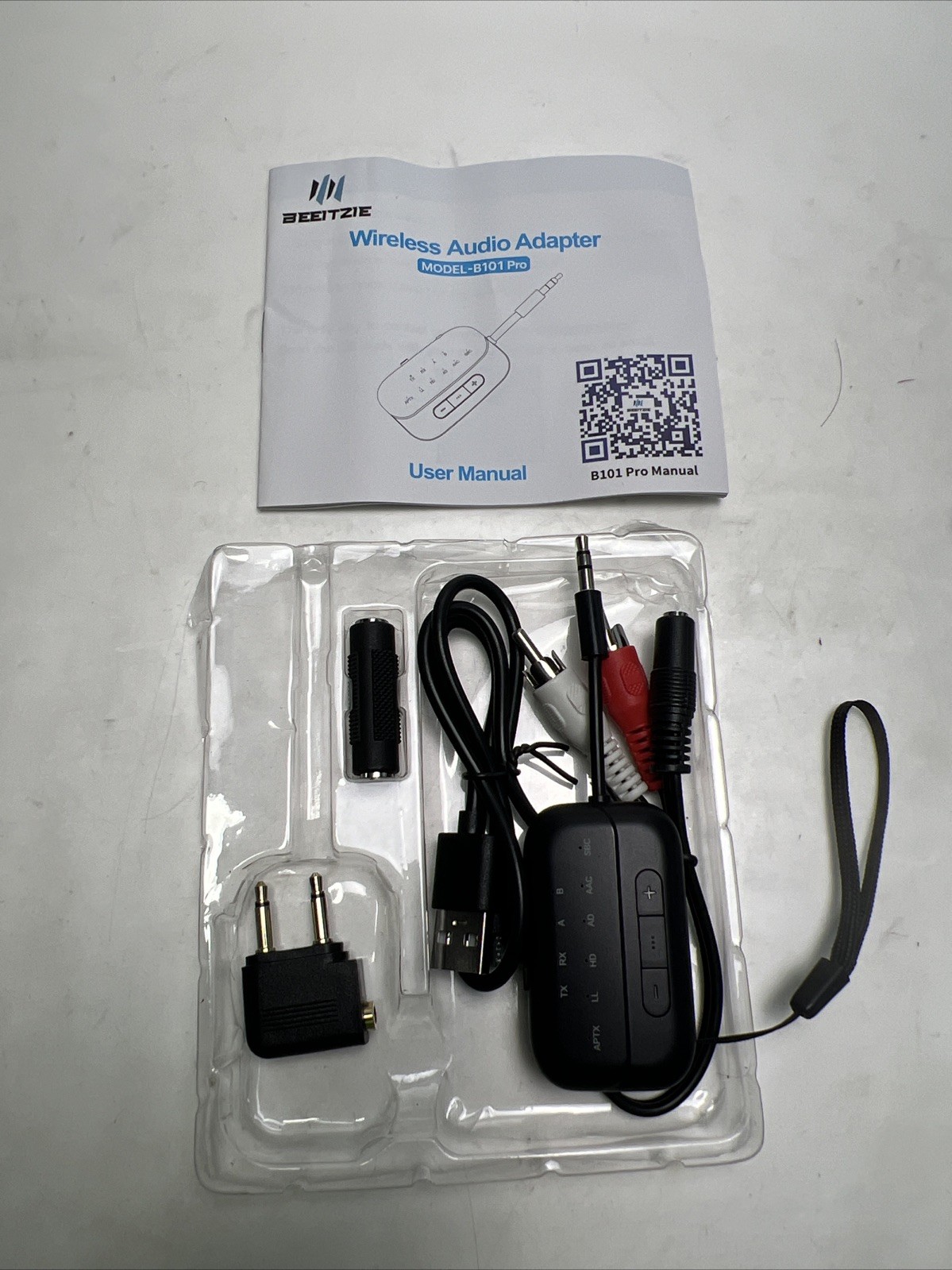 Beeitzie B101 Pro Wireless Audio Receiver Transmitter Bluetooth No Box