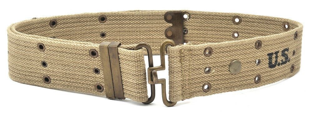 WW2 U.S. M1936 Pistol Belt Khaki marked JT&L 1942 will fit 25"- 45" waist