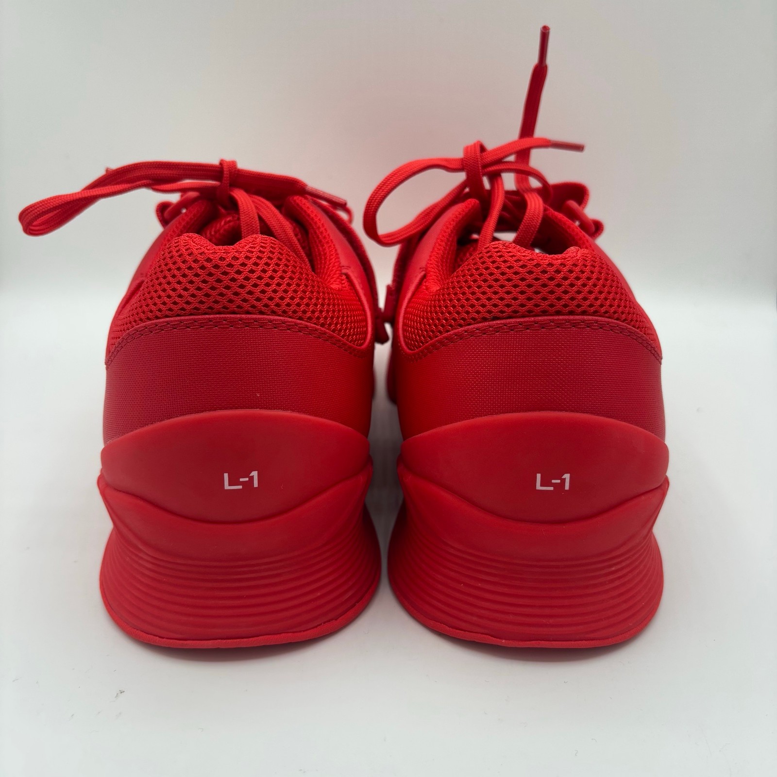 TYR L-1 Lifter Shoes Mens Size 10.5 Triple Red Weightlifting Gym Sneakers