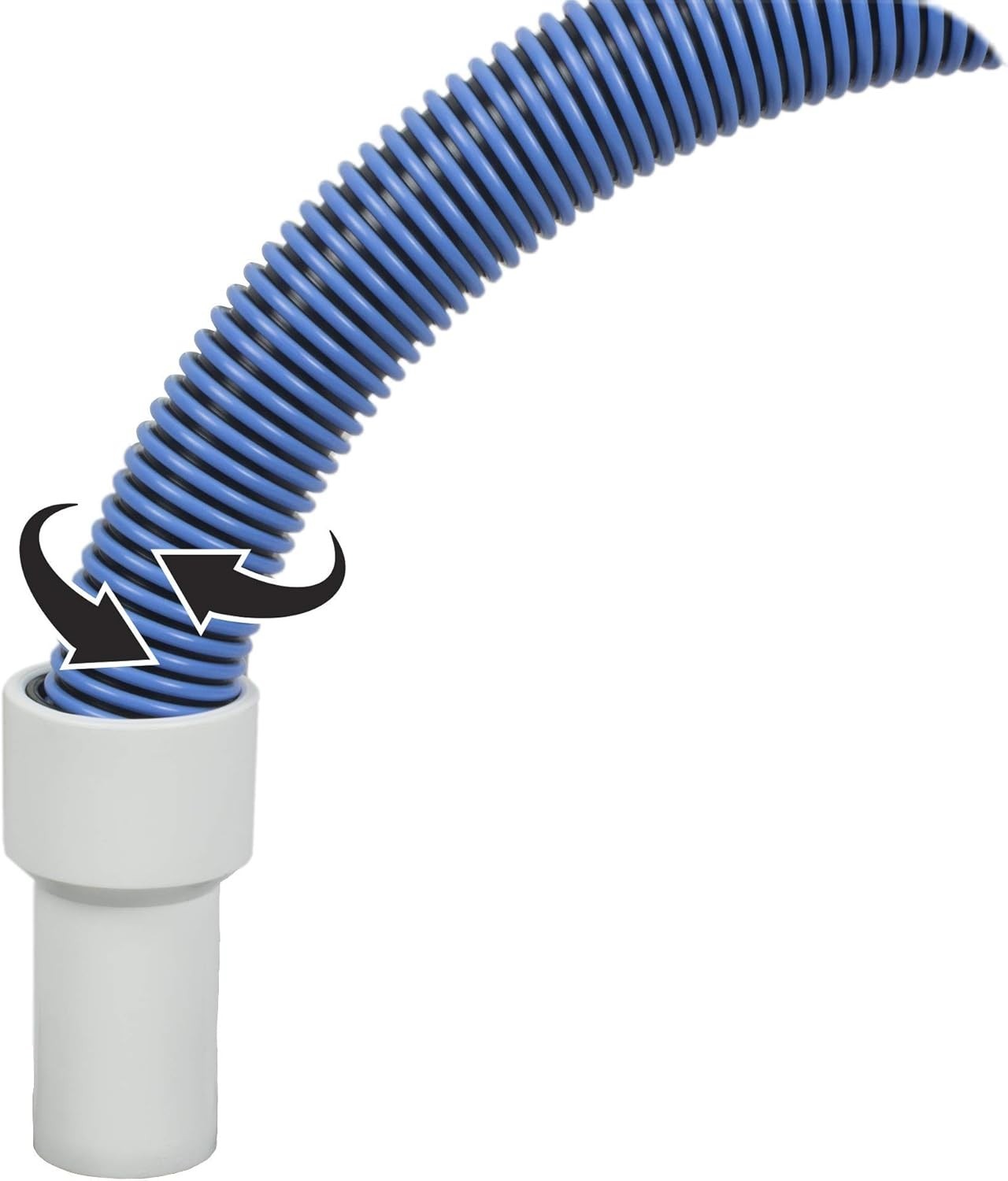 Replacement 1.5 Inch Pool Vacuum Hose Cuff - Strong ABS Construction (2-Pack)