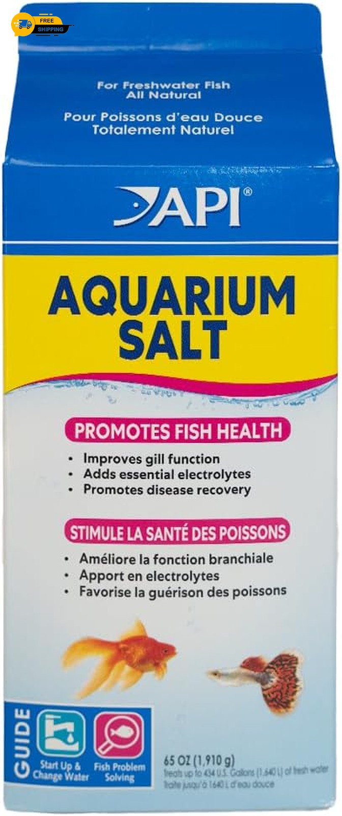 API Premium Aquarium Salt for Freshwater Fish 65oz – Marine Tank Electrolytes