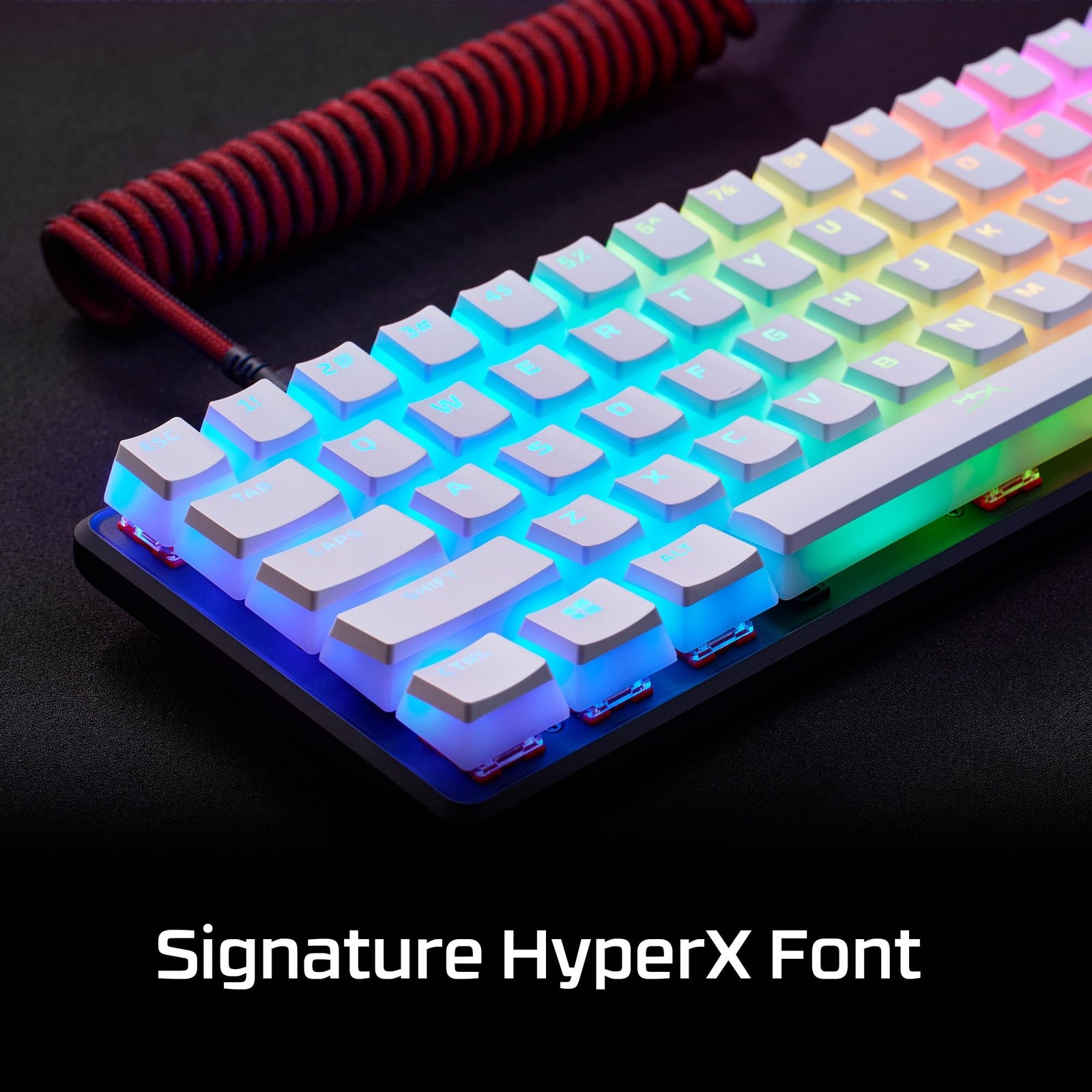 HyperX Pudding Keycaps 2 - Full Key Set - PBT - 112 Keys -White