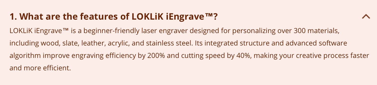 LOKLiK iEngrave Laser Engraver with Multi Sensor Detections
