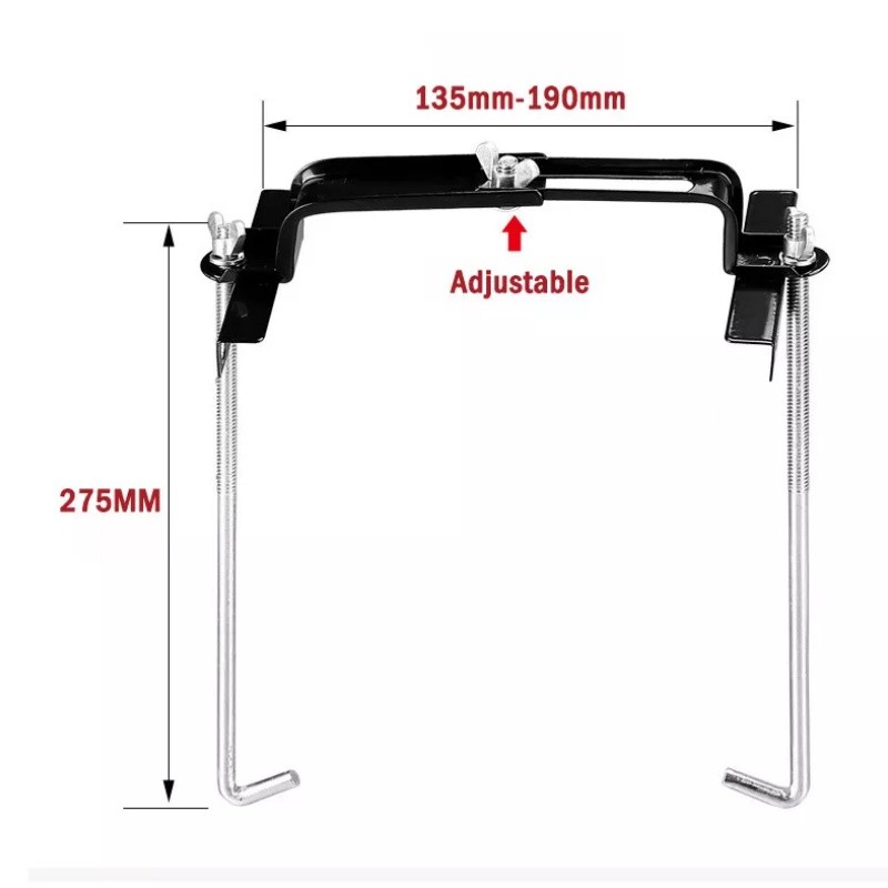 Car Storage Battery Holder Hold Down Rack Adjustable Stabilizer Metal Bracket US