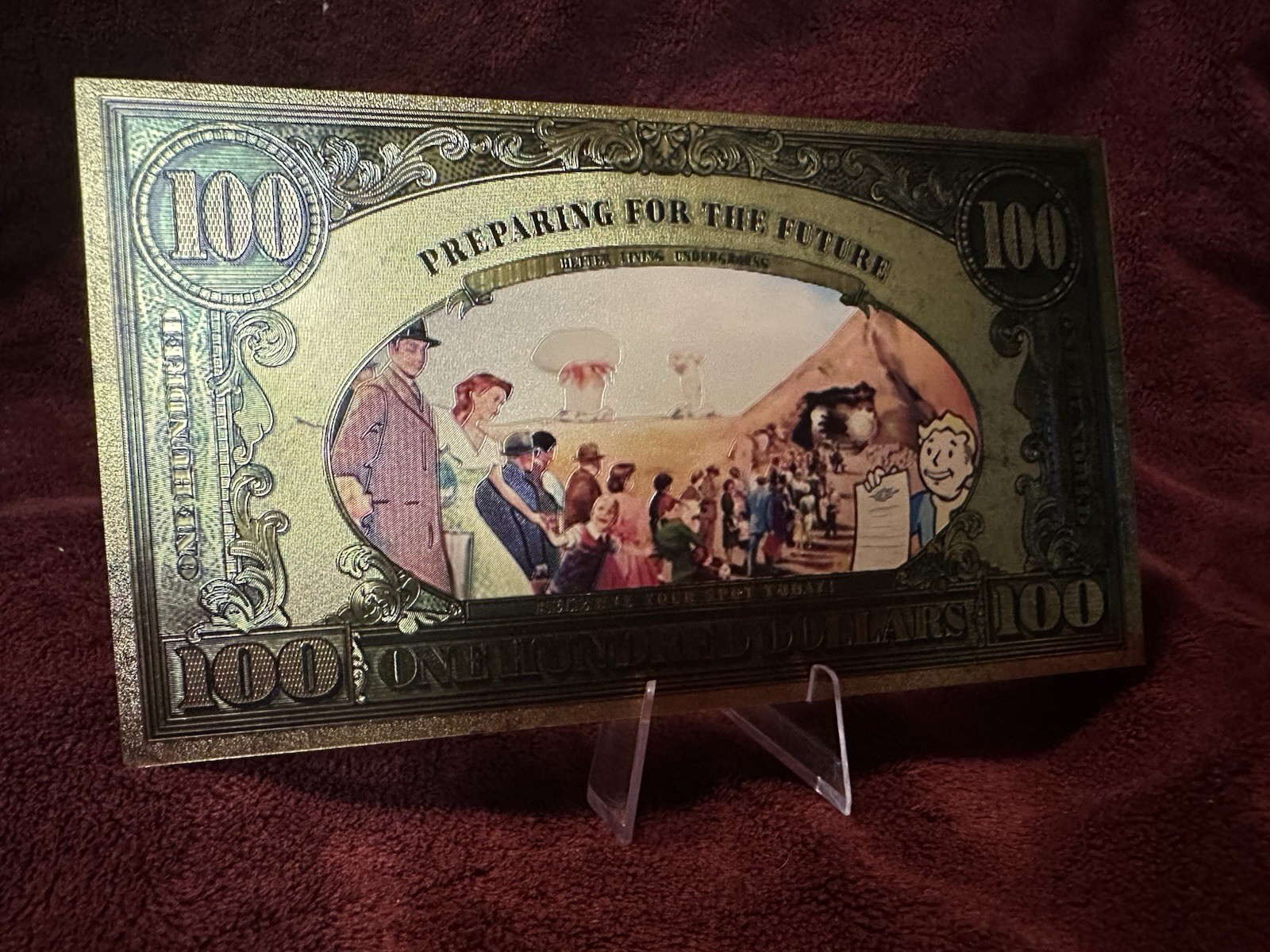 MISPRINT!!! Fallout Vualt-Tec Novelty Bill - Vualt Boy! MISPRINT!!!