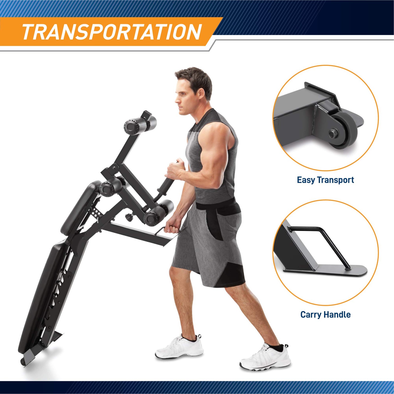 Adjustable 6 Position Utility Bench with Leg Developer and High Density Foam ...
