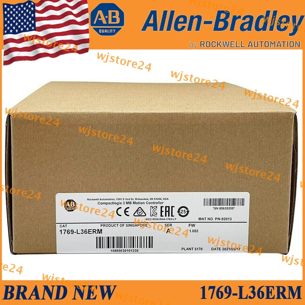 New Allen Bradley NEW PLC 1769-L36ERM CompactLogix 3MB Motion Controller