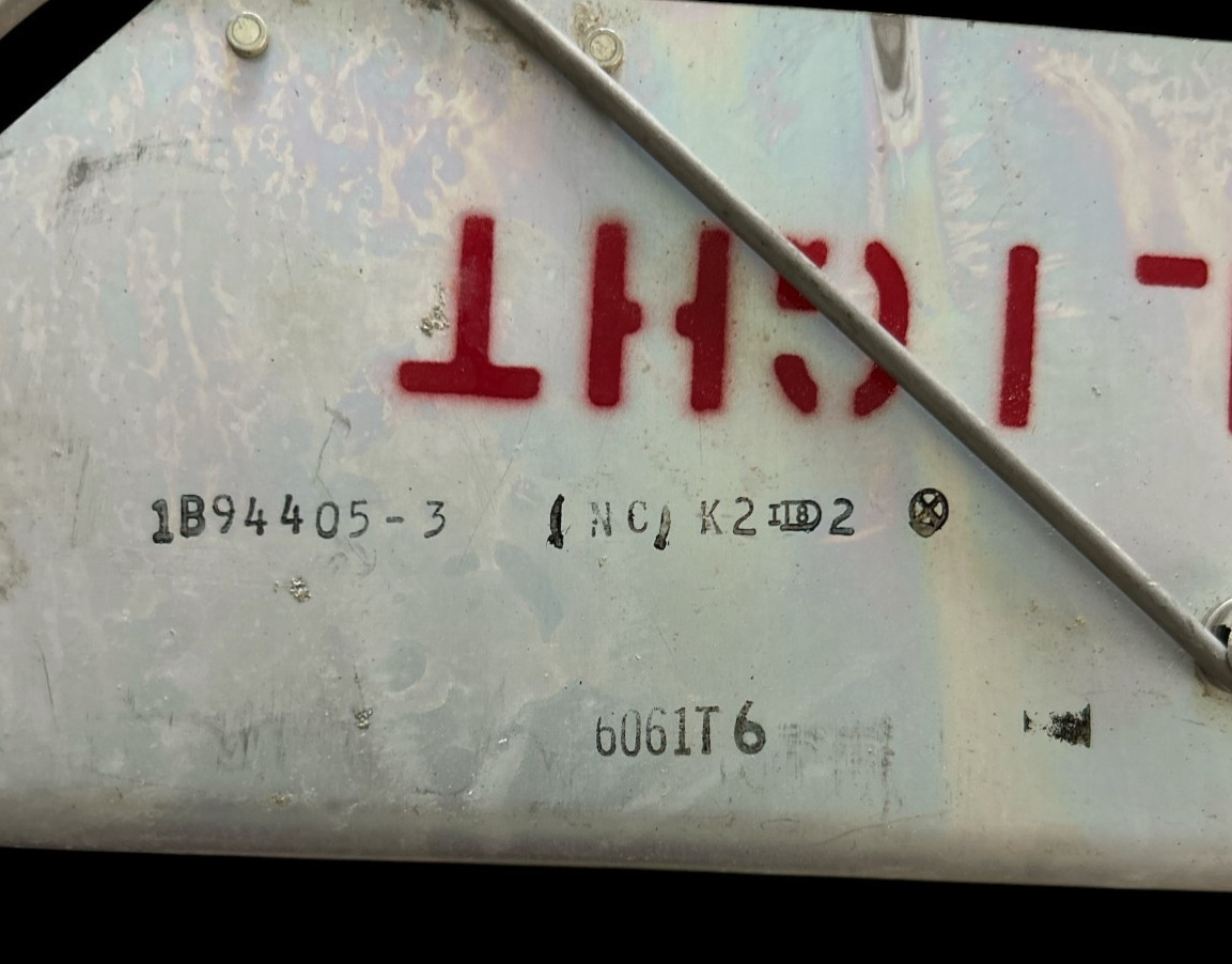 1960S/70S NASA SPACE PROGRAM UNIDENTIFIED METAL THAT MUST REMOVE BEFORE FLIGHT A