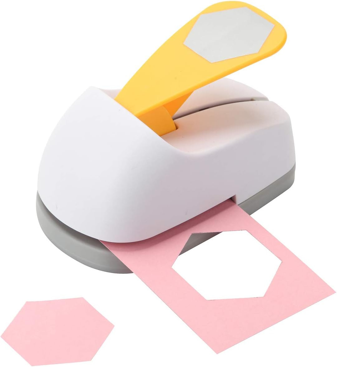 Craft Lever Punch 2 Inch Hexagon Paper Punch Professional Tool for Paper