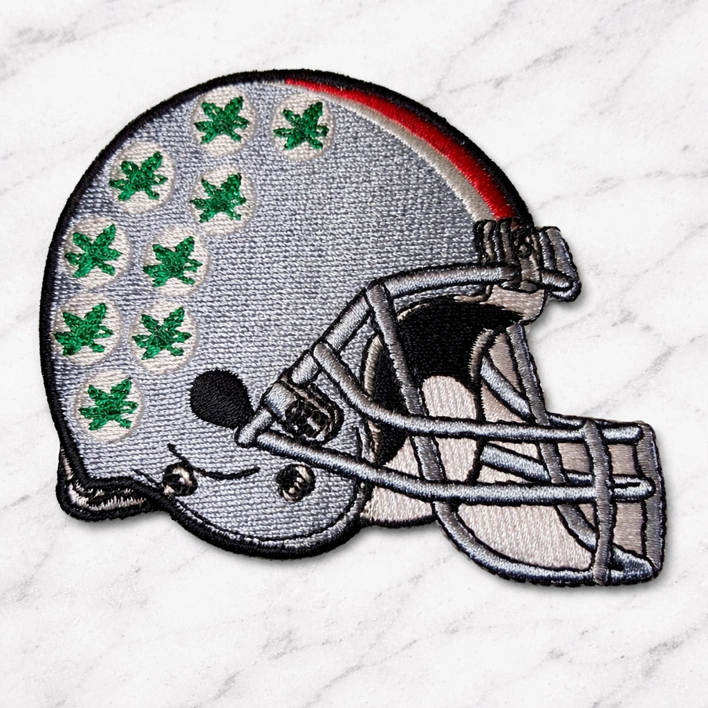 OHIO STATE BUCKEYES NCAA EMBROIDERED IRON ON PATCH 3.25" X 2.75" FREE SHIPPING