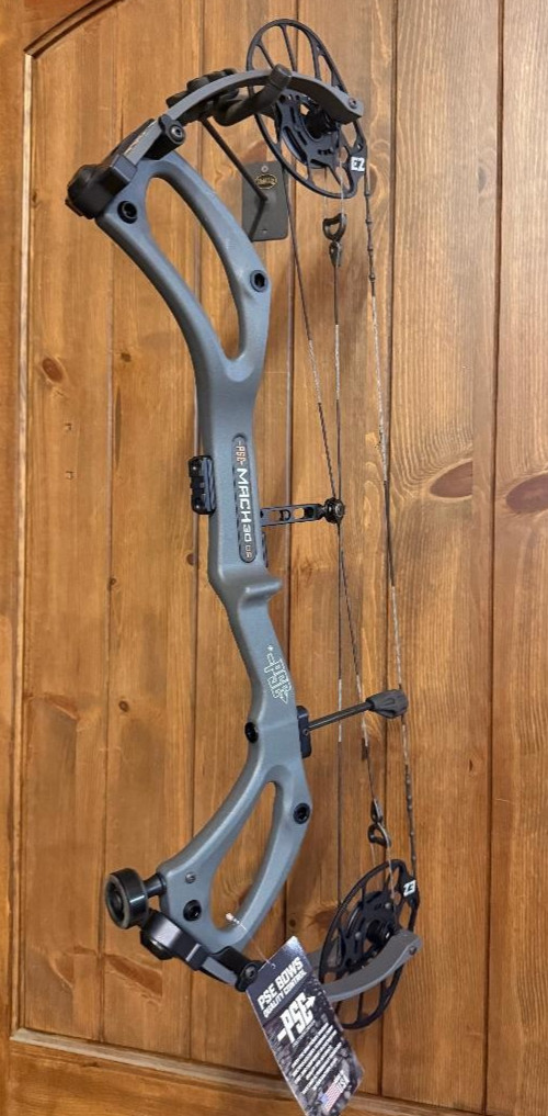 NEW Custom PSE Mach 30 Bow E2 70LB Charcoal Gray Carbon Hunting Bow RH
