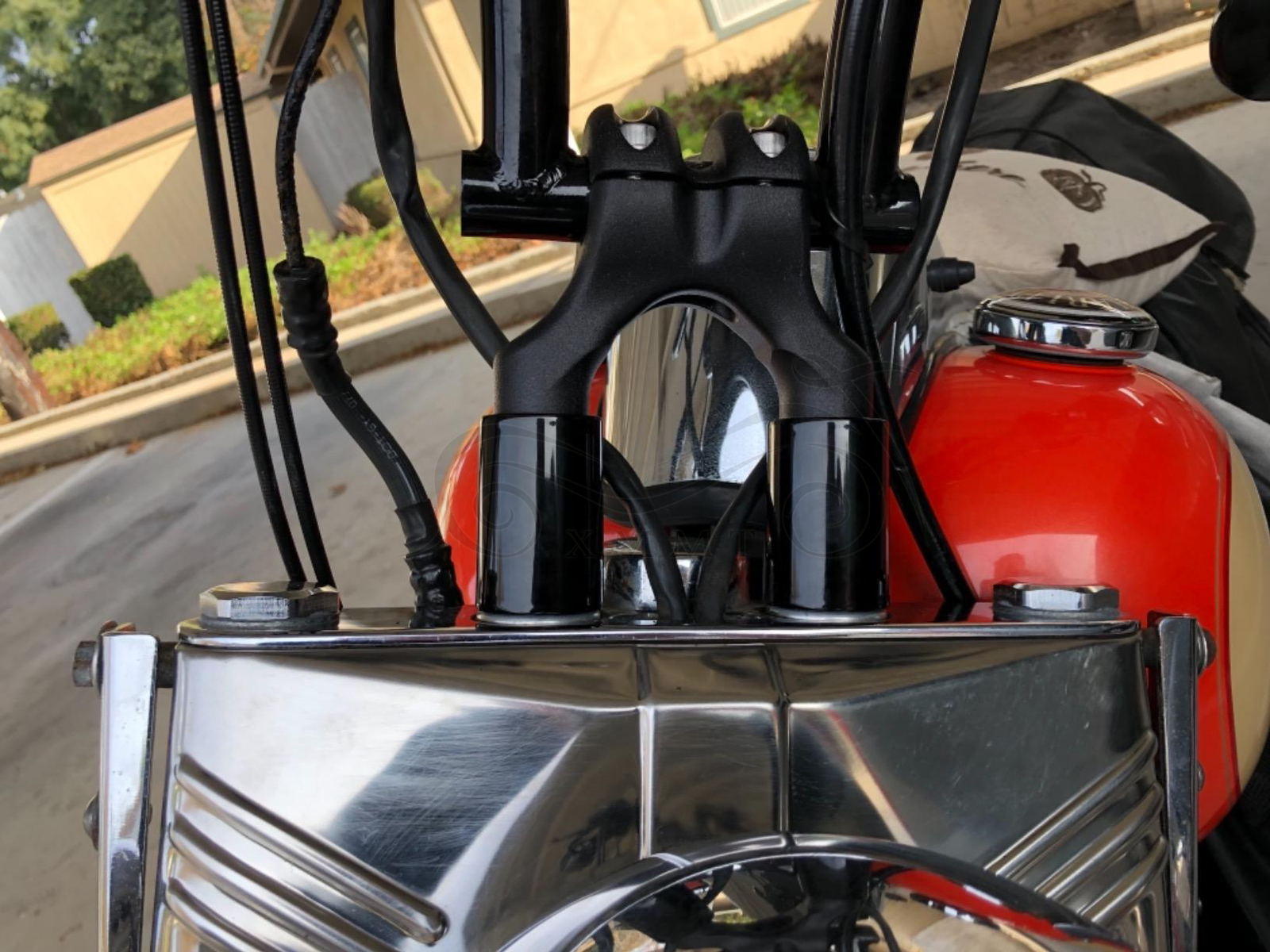 1.75" Motor Black Riser Extension For Harley 1" Handlebars Softail Sportster 883