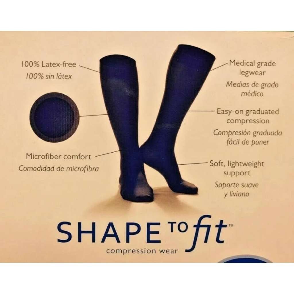 Dr. Comfort Microfiber Knee High Medical Legwear for Men & Women, CT 20-30mmHg (