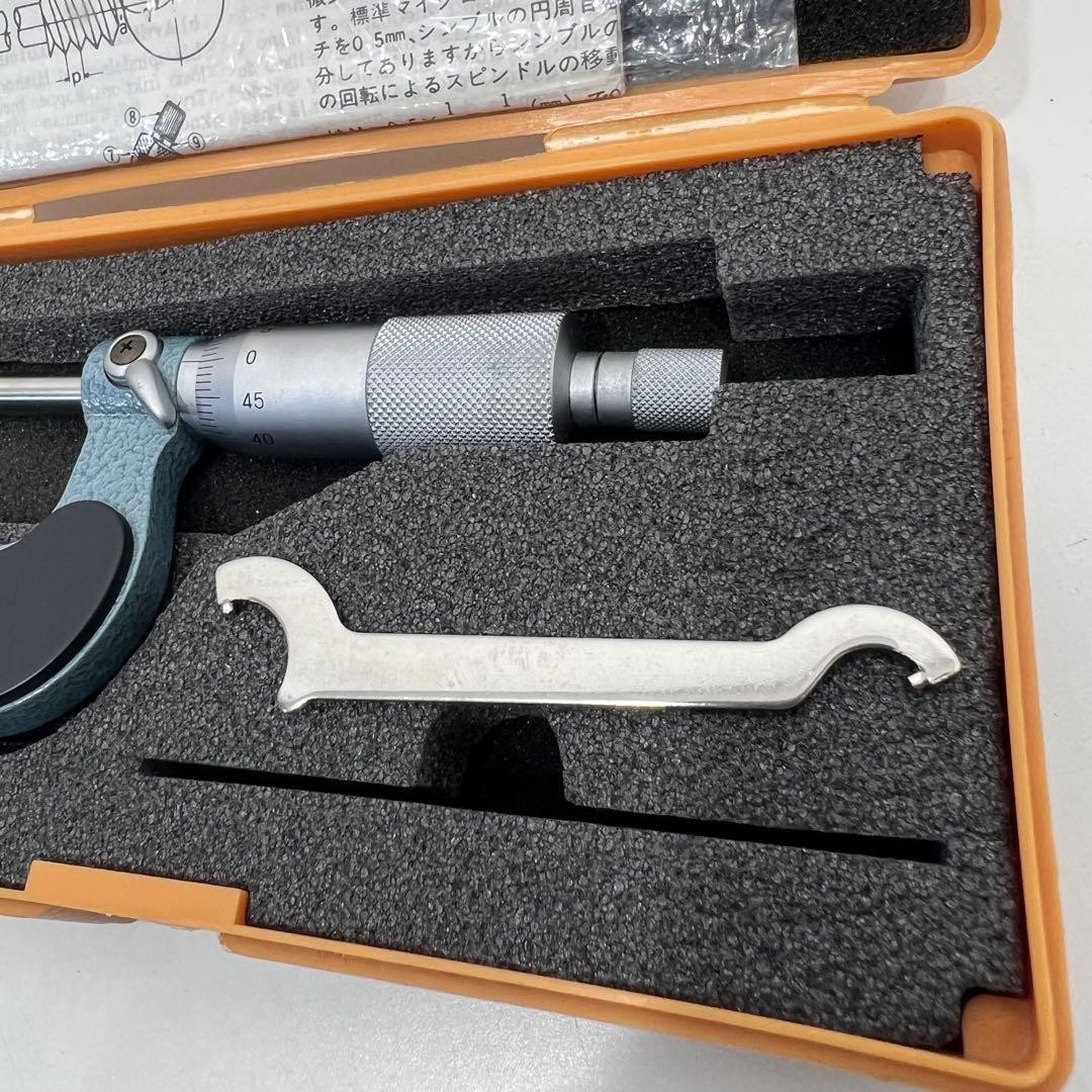 Mitutoyo Disc Micrometer 0-25 mm 0.01 mm with Storage Case Analog Precision Tool