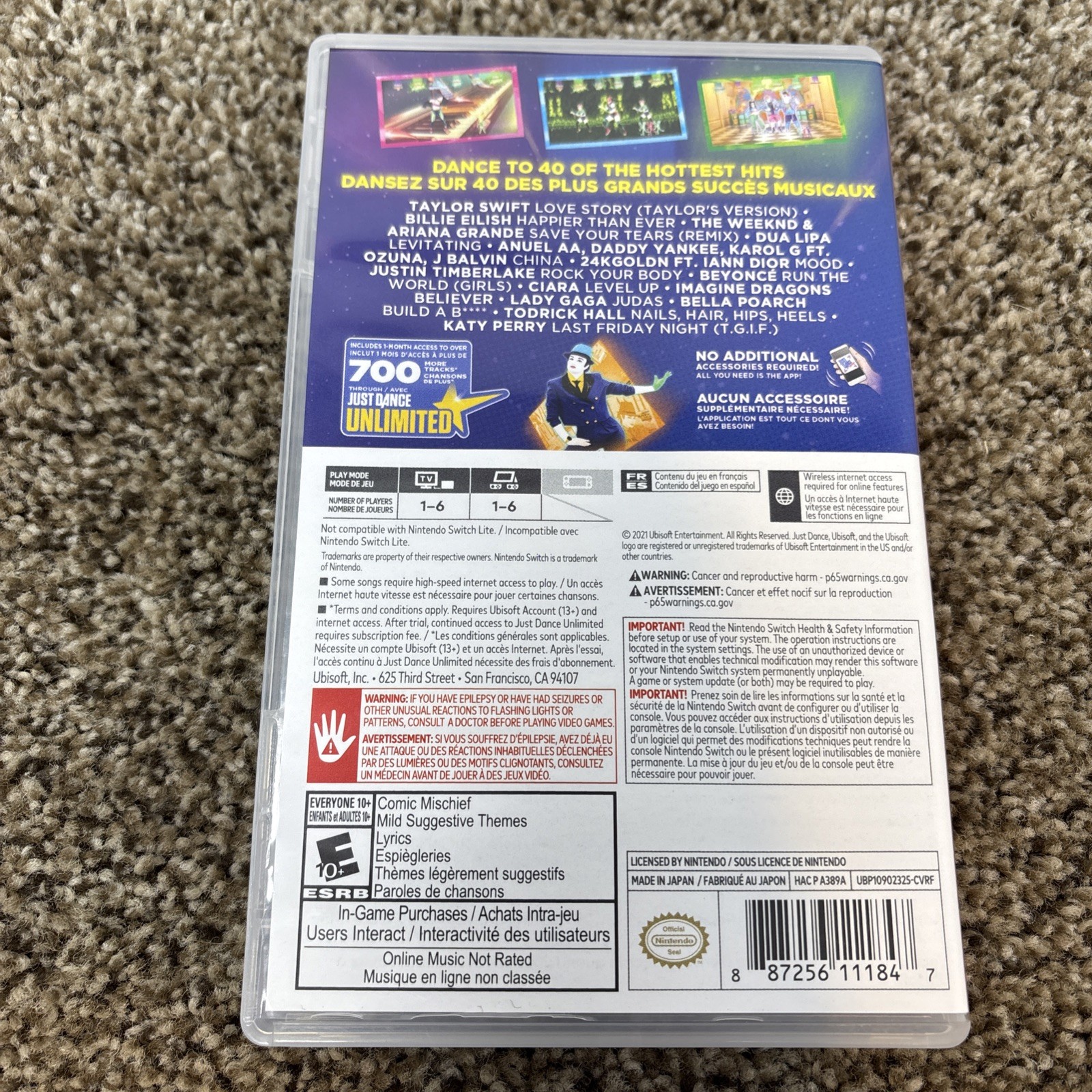 Just Dance 2022 Standard Edition - Nintendo Switch CIB, Tested Good