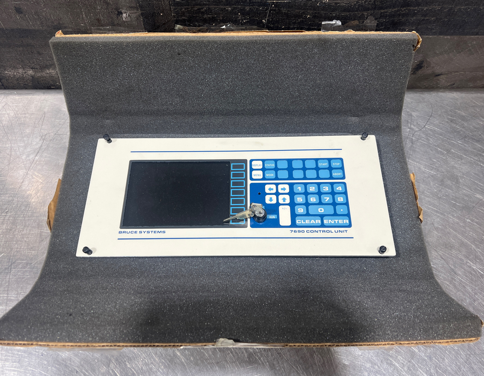 MODEL 7690, MAT. HANDLER CONTROL, BRUCE IND.CNTRL Front Panel Nos Surplus