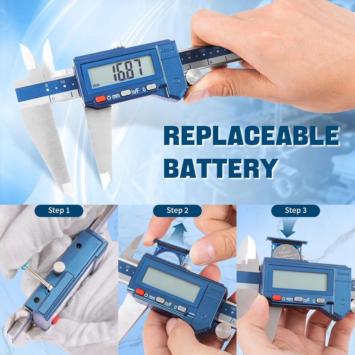Precision Measuring Tool: 12" Digital Caliper with LCD Display and Storage Case