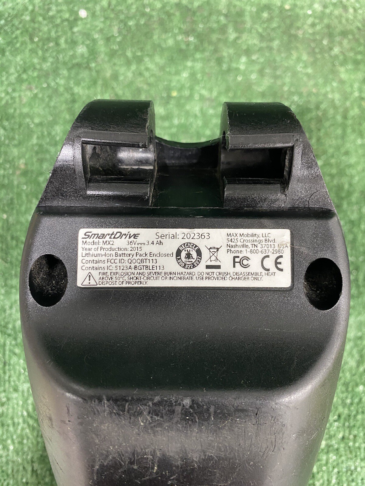 SmartDrive MX2 - No Power - Untested - No Charger - 2015