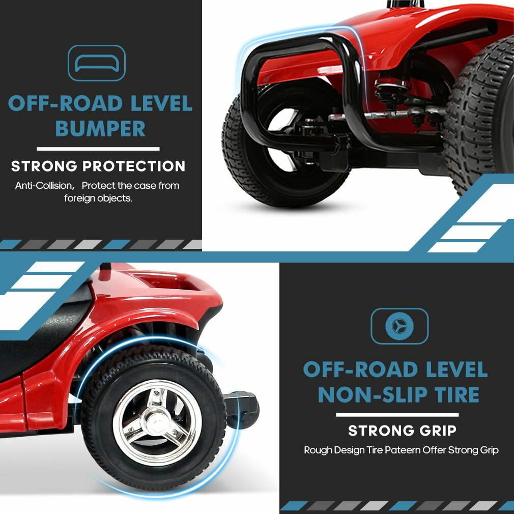 2024 4 Wheels Mobility Scooter Electric Powered Wheelchair Device for Adult Home