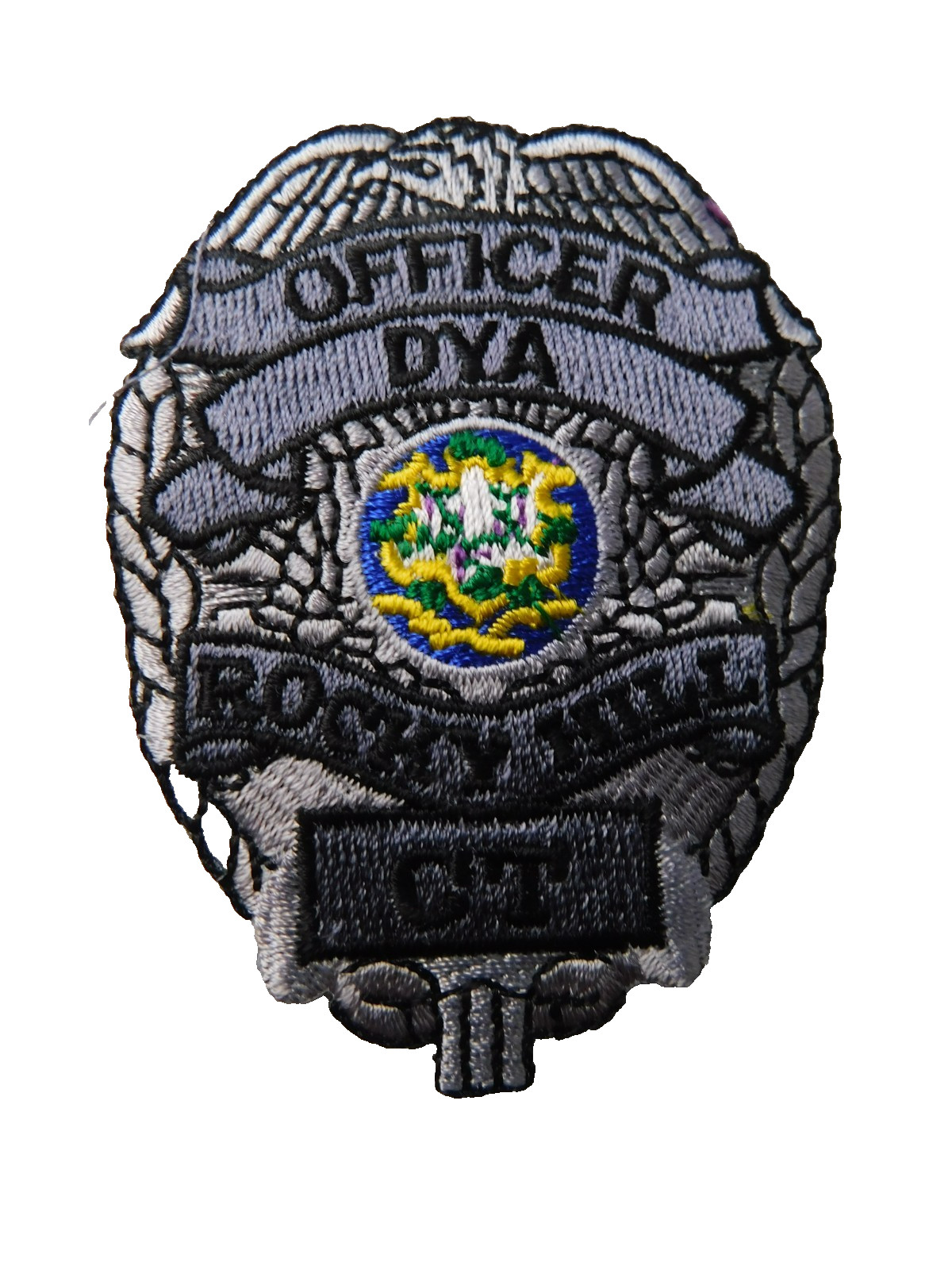 ROCKY HILL DYA OFFICER POLICE PATCH CONNECTICUT SHOULDER CREST USA COLLECTOR
