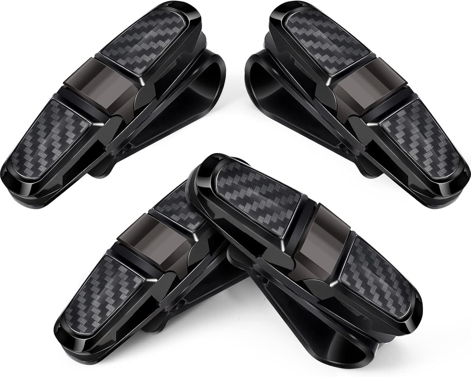 Eyewear Storage Solutions: 4 Pcs Sunglasses Holders for Convenient Car Visor Use