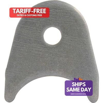 Allstar ALL60011, Set of 4 Natural Steel 1/8In Radius Tabs 4Pk 3/8In Hole Perfor
