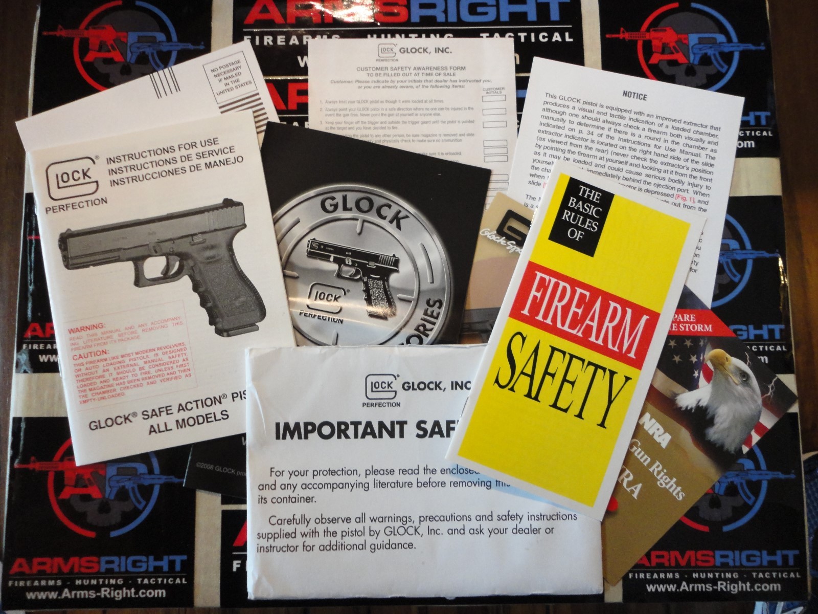 Glock All Models Manual Pack - New Factory OEM Part