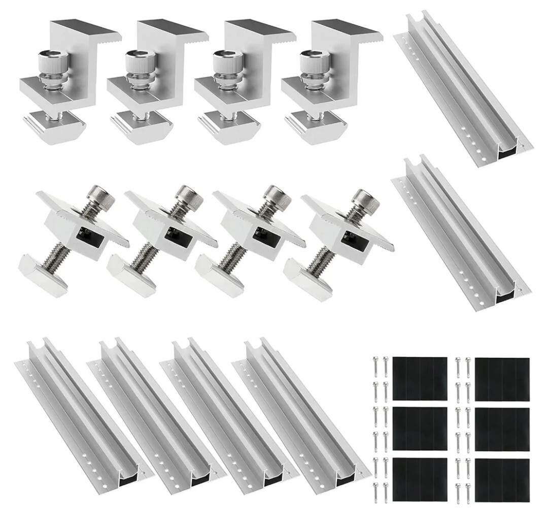 Solar Panel Roof Mounting Rail Aluminium Rooftop Solar Mounting Bracket PV Solar