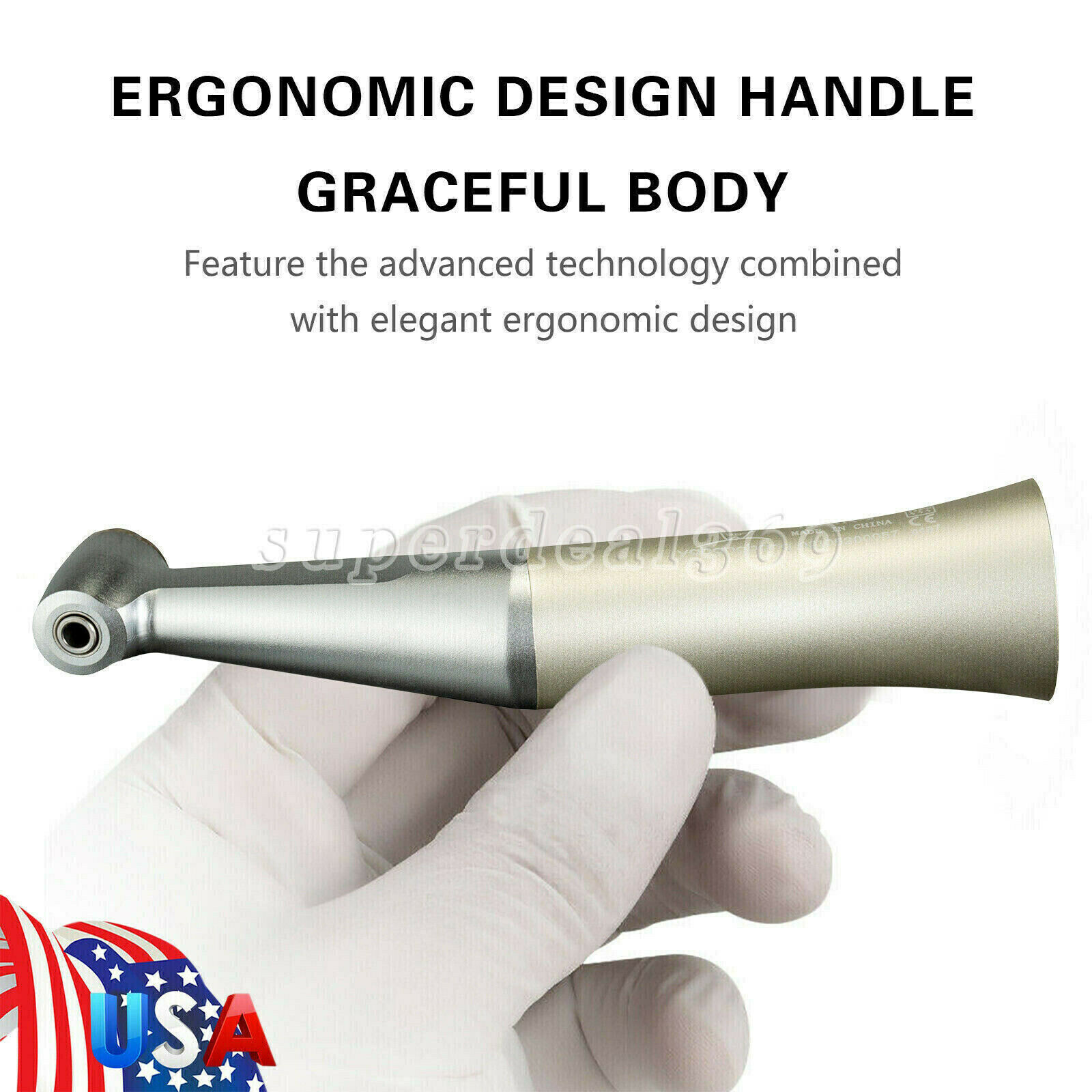 Dental Lab Marathon Micromotor Polisher /Contra Angle Straight Handpiece/Bur Kit