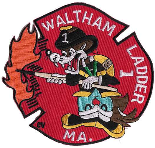 Waltham , MA Ladder 1 NEW 5" Fire --  Patch