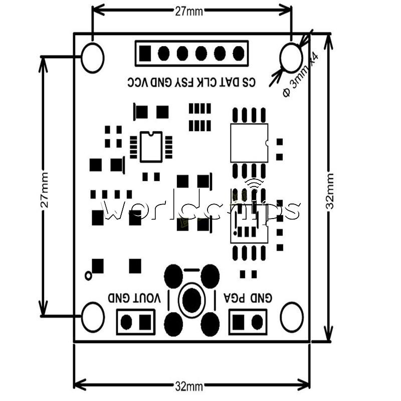 AD9833 DDS Signal Generator Module Microprocessors Sine Square Wave Monitor