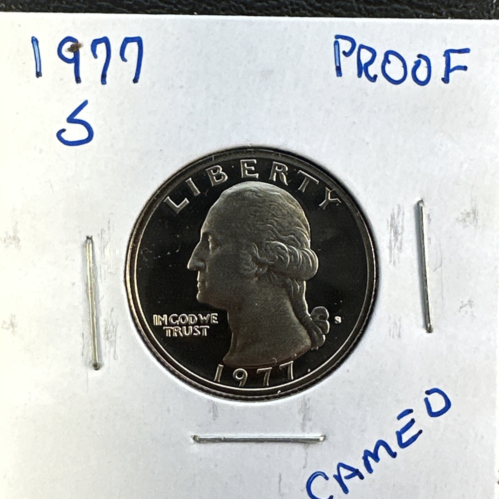 1977-S Washington Quarter Cameo PROOF BU (Brilliant Uncirculated) San Francisco