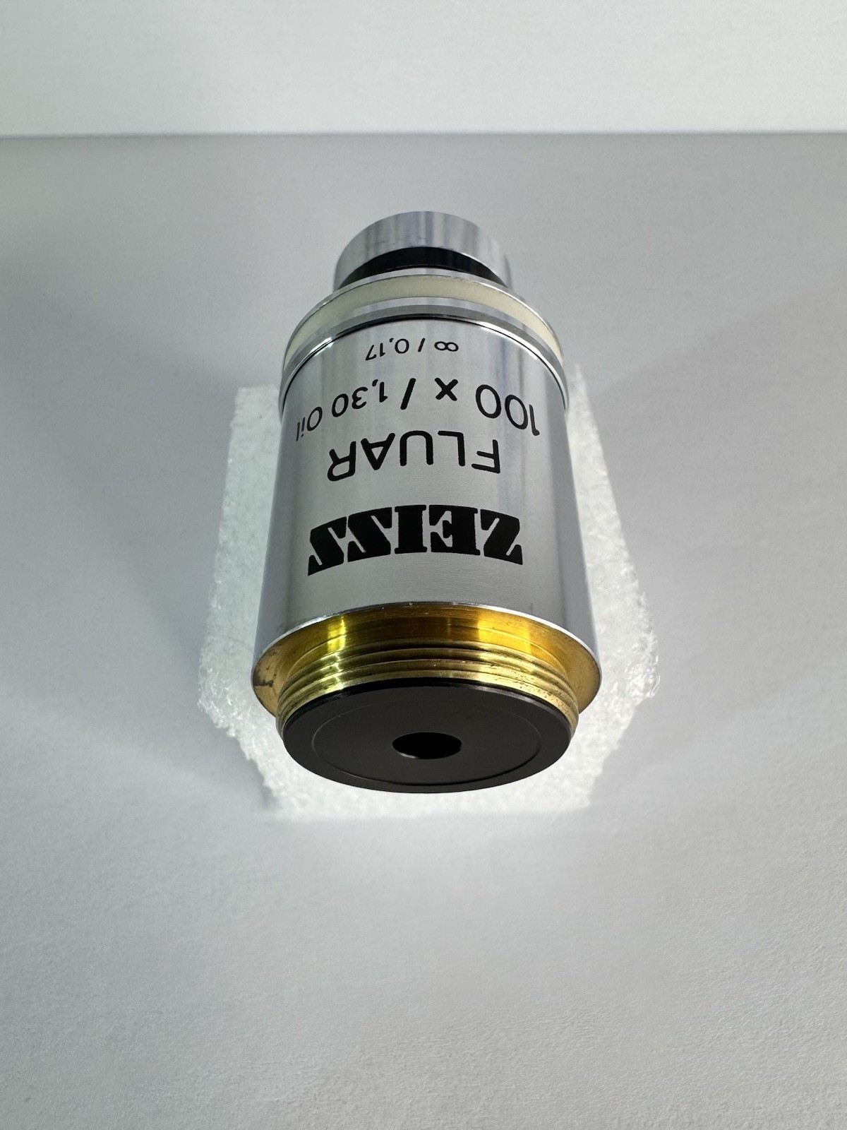 Zeiss Fluar 100x/1.30 Oil UV ∞/0.17 Microscope Objective Lens