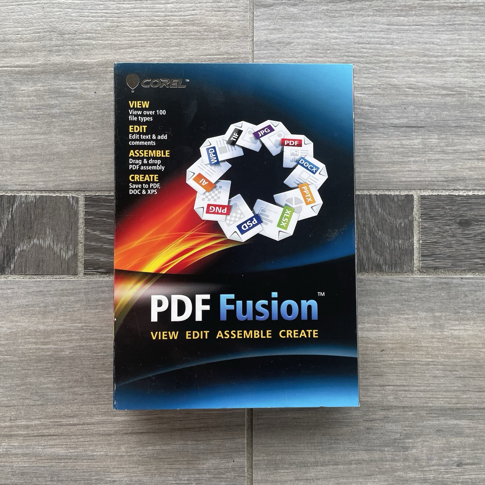 Corel PDF Fusion Software Disc w/Serial Number CPDFF1ENMB Edit View Create PDFs