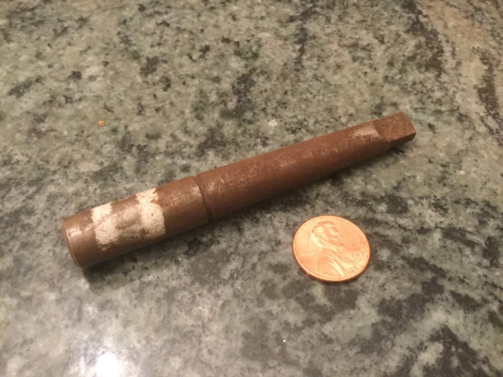 Morse taper 1 MT1 to straight arbor holder machine shop blank 1/2 inch end 1.25